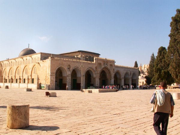 The El Aska Mosque on top of the Temple Mount.